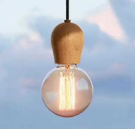 Lumină Modernă din Lemn - Stil Nordic