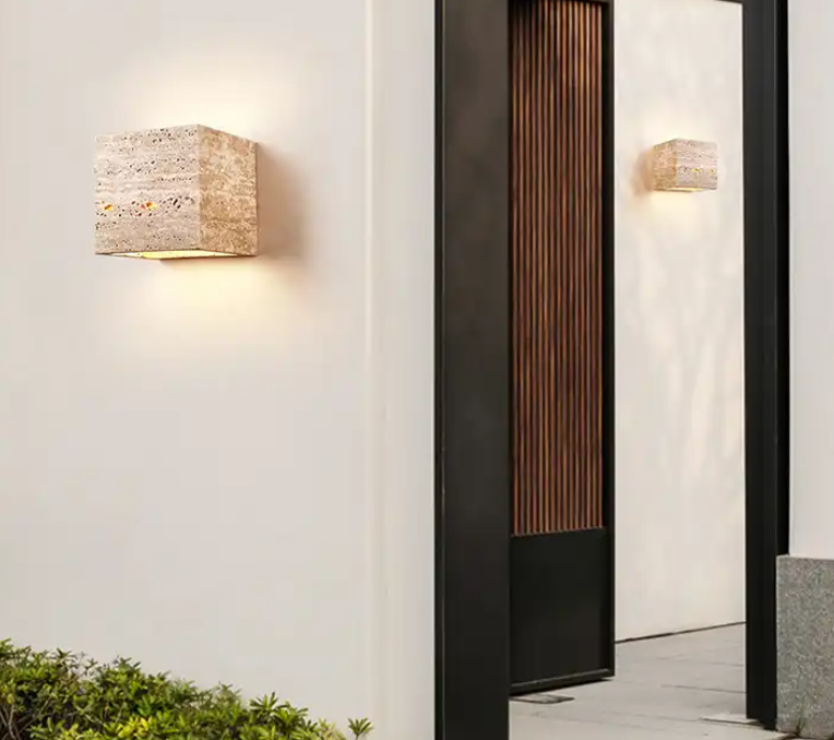 Lampa de Exterior Perete WaterProof - Design de Piatra