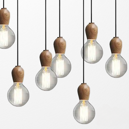 Lumină Modernă din Lemn - Stil Nordic